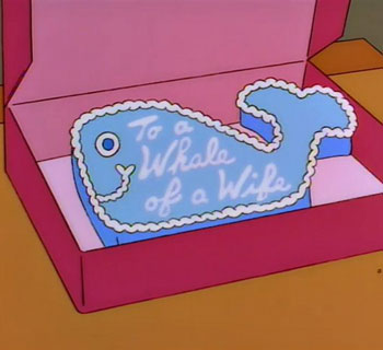 To a Whale of a Wife Cake