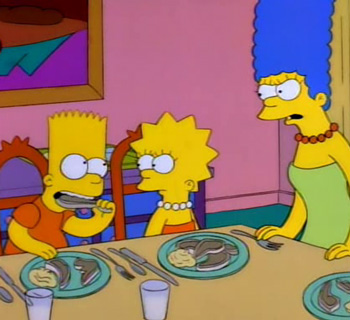 Marge's Lamb Chops - Cartoon Cuisine Cartoon Cuisine