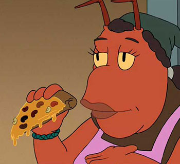 Leela’s Bean Pizza from Futurama