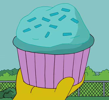 “Breaking Bad” Blue Cupcakes