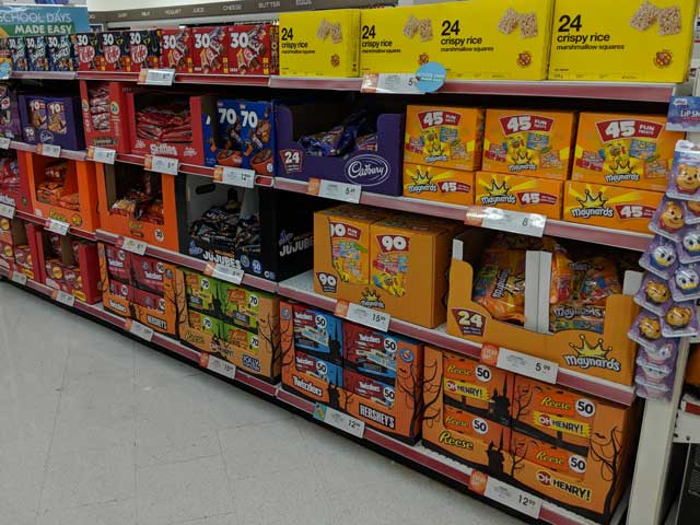 Halloween Candy Display