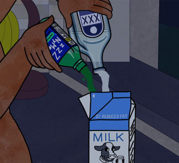 Milk, NyQuil, and Liquor Nightcap from BoJack Horseman