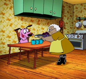 Happy Plums from Courage the Cowardly Dog