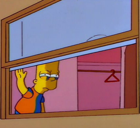 Bart Simpson isolated